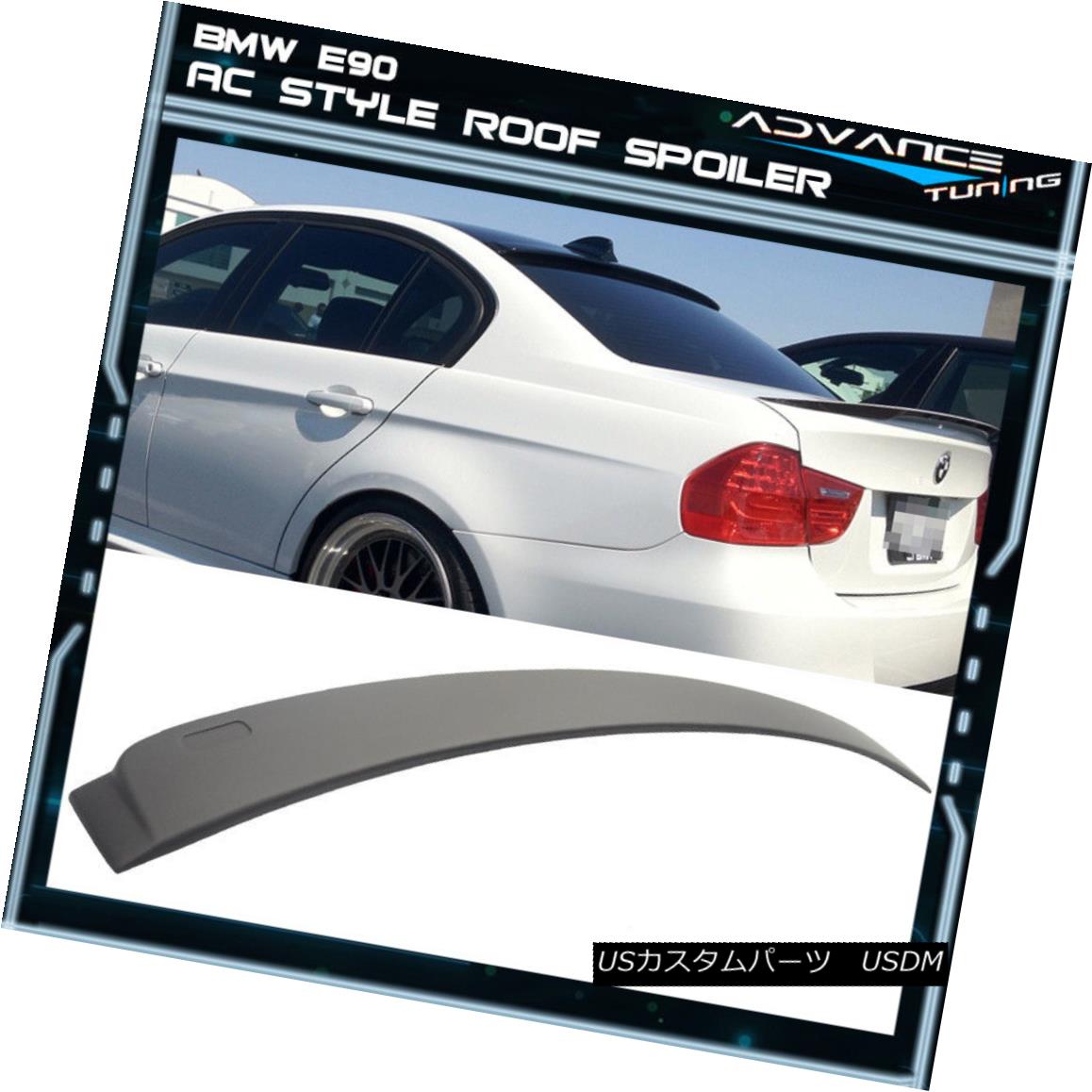 エアロパーツ 06-11 BMW 3 Series E90 Sedan 4Dr Unpainted ABS Rear Roof Spoiler 06-11 BMW 3シリーズE90セダン4Dr未塗装ABSリアルーフスポイラー 【並行輸入品】