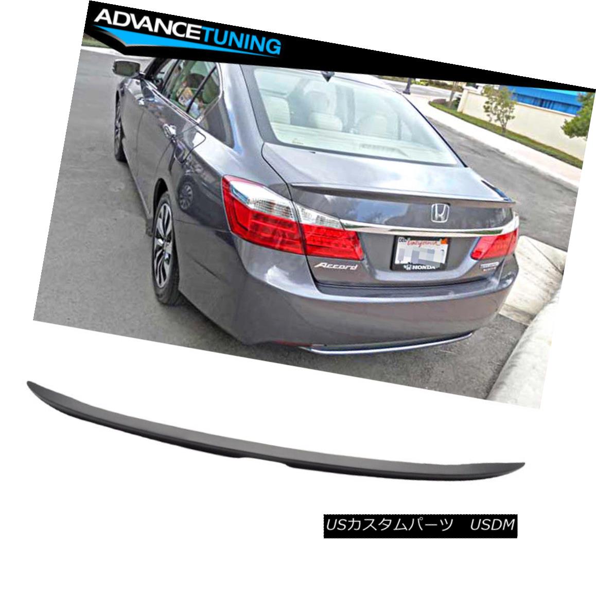 エアロパーツ 13-16 Honda Accord 4Dr Sedan Factory OE Style Unpainted ABS Trunk Spoiler Wing 13-16ホンダアコード4DrセダンファクトリーOEスタイル無塗装ABSトランクスポイラーウイング 【並行輸入品】