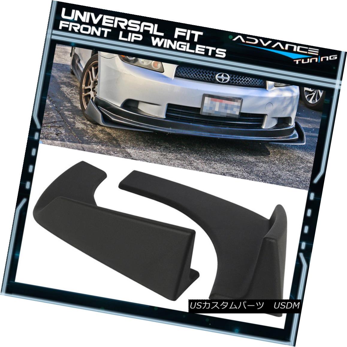 エアロパーツ Universal Front Rear Bumper Lip Splitters Winglets Canards 30x4 Inches 2PC - PP ユニバーサルフロントリアバンパーリップスプリッターウイングレットカナード30x4インチ2PC - PP 【並行輸入品】