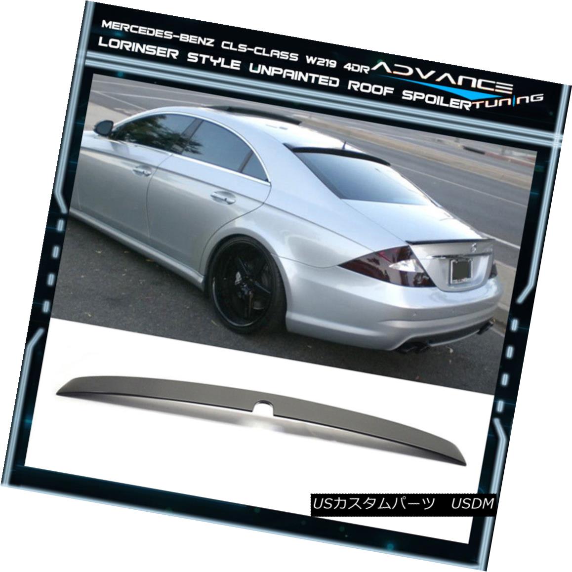 エアロパーツ 05-10 Benz W219 CLS-Class Sedan Unpainted ABS Rear Roof Spoiler 05-10ベンツW219 CLSクラスセダン未塗装ABSリアルーフスポイラー 【並行輸入品】|カスタムパーツ WORLD倉庫