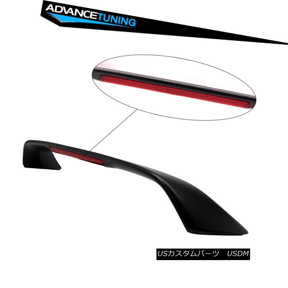 エアロパーツ Fits 01-05 Honda 7th Civic Coupe EM 3rd Brake LED Trunk Spoiler Unpainted Black フィット01-05ホンダ7シビッククーペEM第3ブレーキLEDトランク・スポイラー無塗装黒 【並行輸入品】｜カスタムパーツ WORLD倉庫