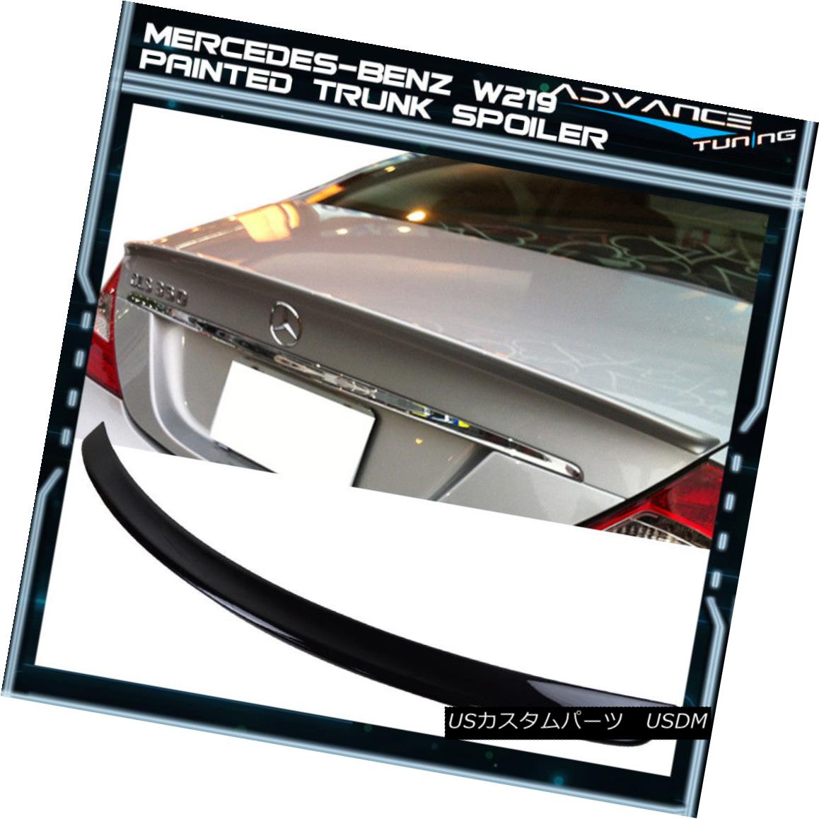 エアロパーツ 05-10 CLS-Class W219 AMG Trunk Spoiler OEM Painted #197 Obsidian Black Metallic 05-10 CLSクラスW219 AMGトランク・スポイラーOEM塗装済み＃197 Obsidian Black Metallic 【並行輸入品】｜カスタムパーツ WORLD倉庫