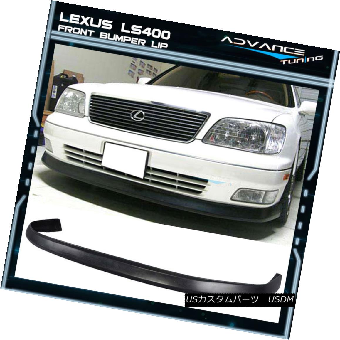 エアロパーツ Fits Lexus LS400 98-00 Front Bumper Lip Spoiler VIP Style Urethane PU Fex Lexus LS400 98-00フロントバンパーリップスポイラーVIPスタイルウレタンPU 【並行輸入品】|カスタムパーツ WORLD倉庫