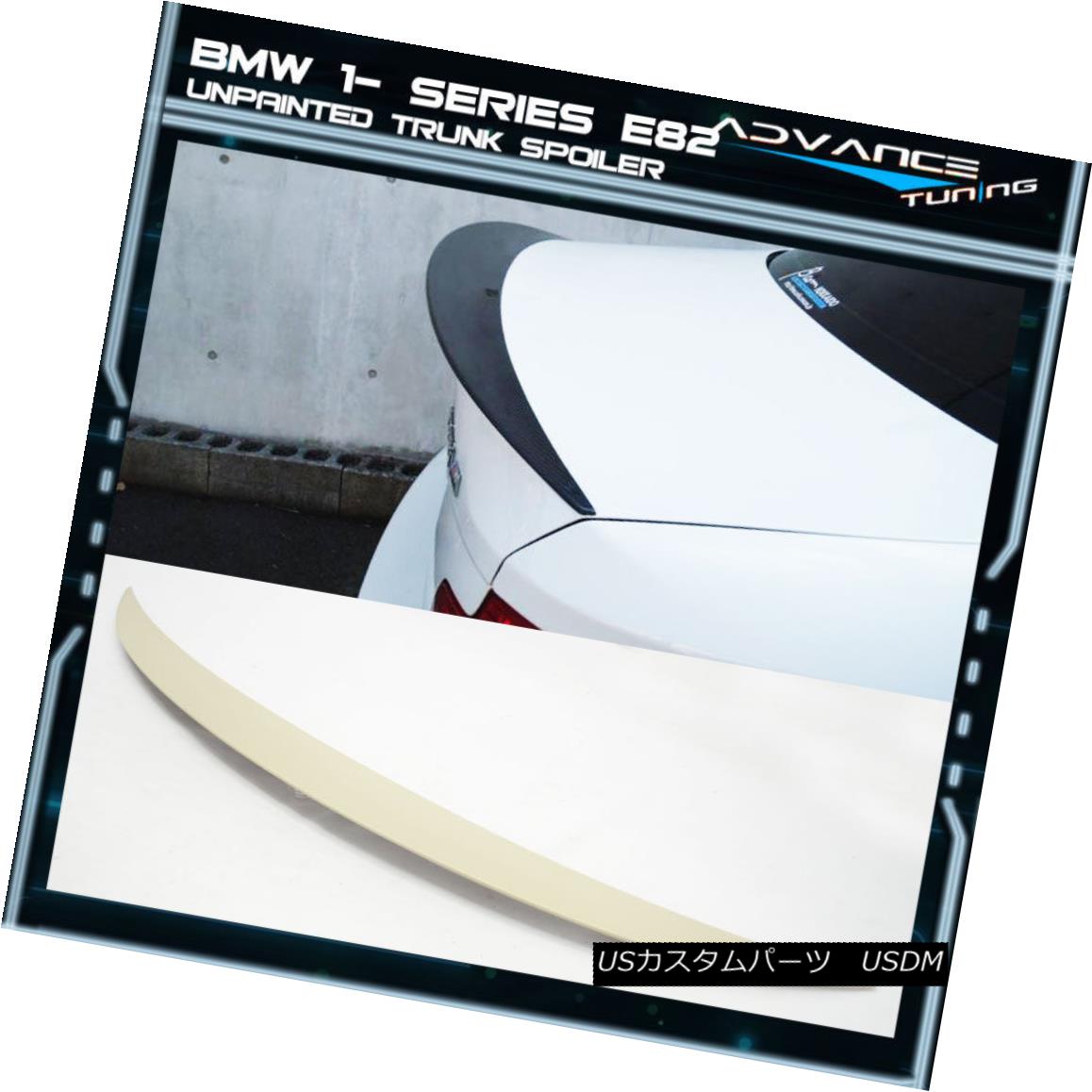エアロパーツ 07-13 BMW 1- Series E82 2Dr Coupe Unpainted ABS Rear Trunk Spoiler 07-13 BMW 1シリーズE82 2Drクーペ未塗装ABSリアトランク・スポイラー 【並行輸入品】