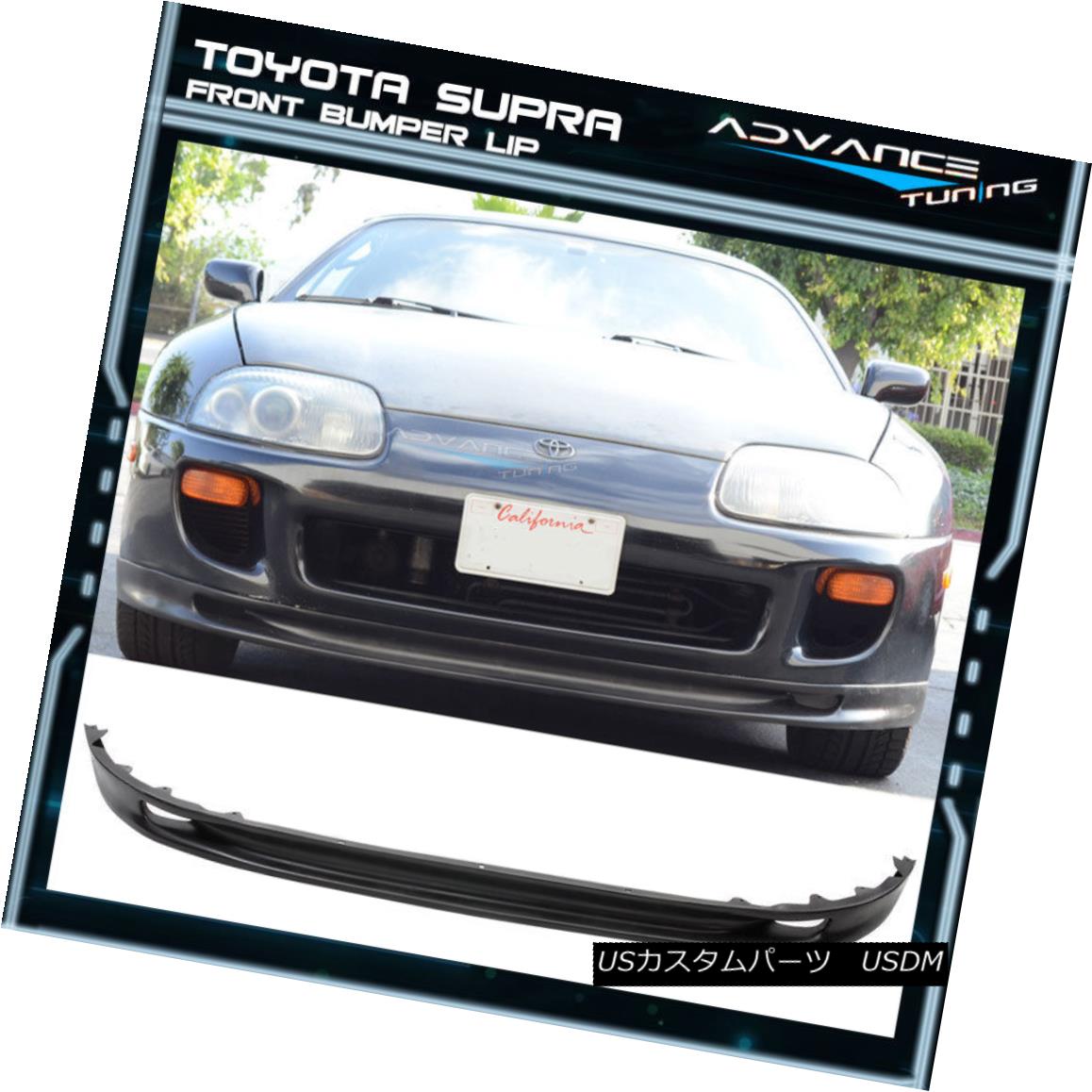 エアロパーツ Fits 93-98 Toyota Supra Front Bumper Lip Spoiler AM WB Style Urethane PU Aero フィット93-98 Toyota SupraフロントバンパーリップスポイラーAM WBスタイルウレタンPUエアロ 【並行輸入品】