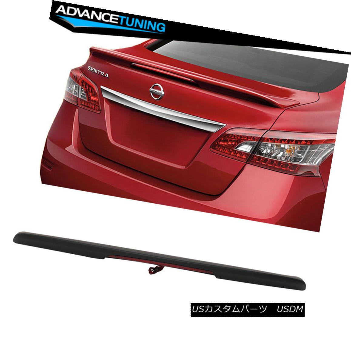 エアロパーツ Fits 13-18 Nissan Sentra Factory Style Flash Mount ABS Matte Black Trunk Spoiler フィット13-18日産セントラ工場スタイルフラッシュマウントABSマットブラックトランクスポイラー 【並行輸入品】｜カスタムパーツ WORLD倉庫