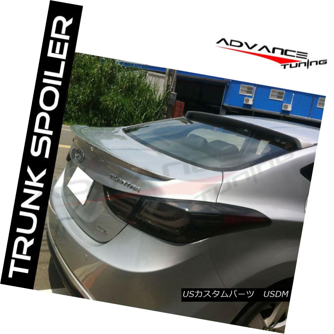 エアロパーツ ABS Brand New Trunk Spoiler Wing Fit For 11-15 Hyundai Elantra (Avante MD) 現代のエラントラ(Avante MD)11-15用ABSブランドの新型トランク・スポイラー・ウィング 【並行輸入品】