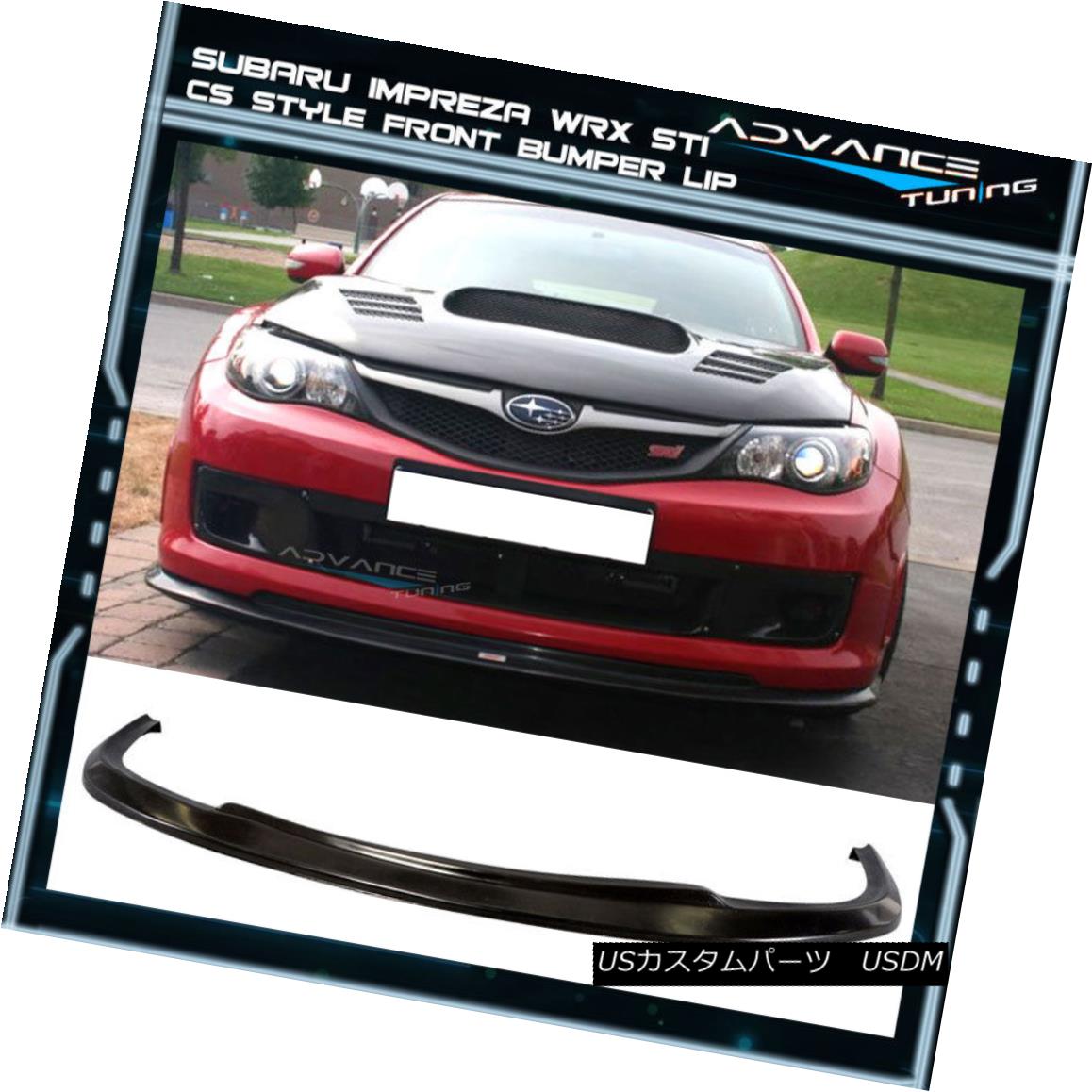 エアロパーツ Fit For 08-10 Subaru Impreza WRX STI CS Style Front Bumper Lip Spoiler Bodykit 08-10スバルインプレッサWRX STI CSスタイルフロントバンパーリップスポイラーボディキット 【並行輸入品】|カスタムパーツ WORLD倉庫