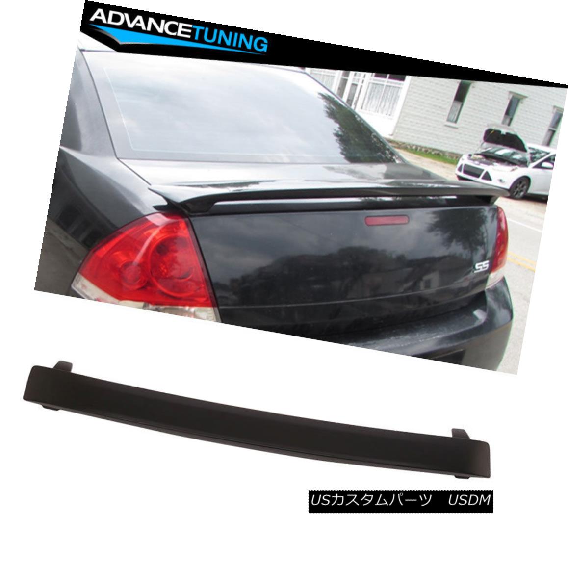 エアロパーツ Fits 06-13 Chevrolet Chevy Impala Factory SS Style Trunk Spoiler ABS Wing フィット06-13シボレーシボレーインパラ工場SSスタイルトランクスポイラーABSウィング 【並行輸入品】