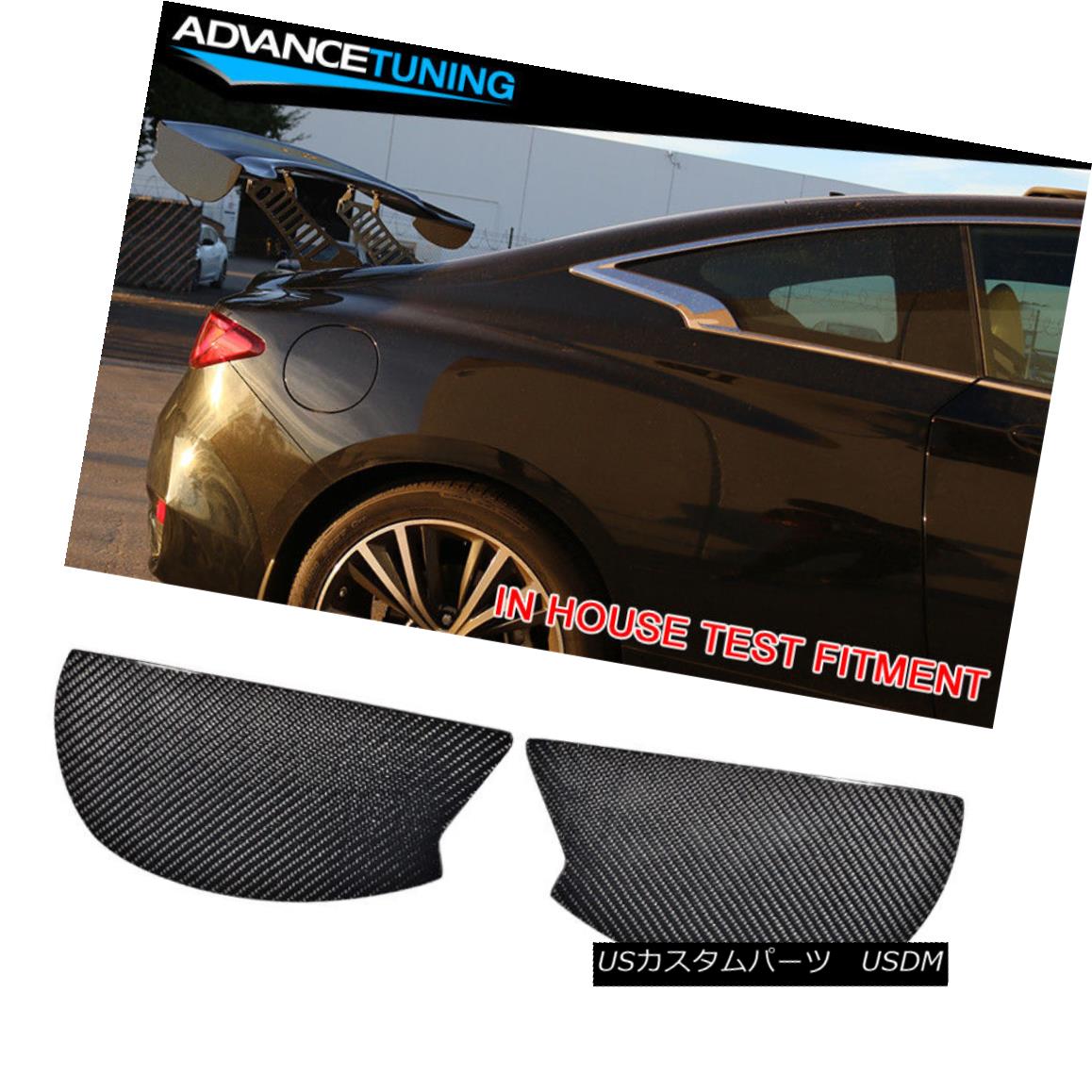 エアロパーツ V3 Style Universal GT Trunk Spoiler Wing Side Plate Add On Carbon Fiber CF V3スタイルユニバーサルGTトランク・スポイラーウイングサイド・プレートにカーボン・ファイバーCFを追加 【並行輸入品】