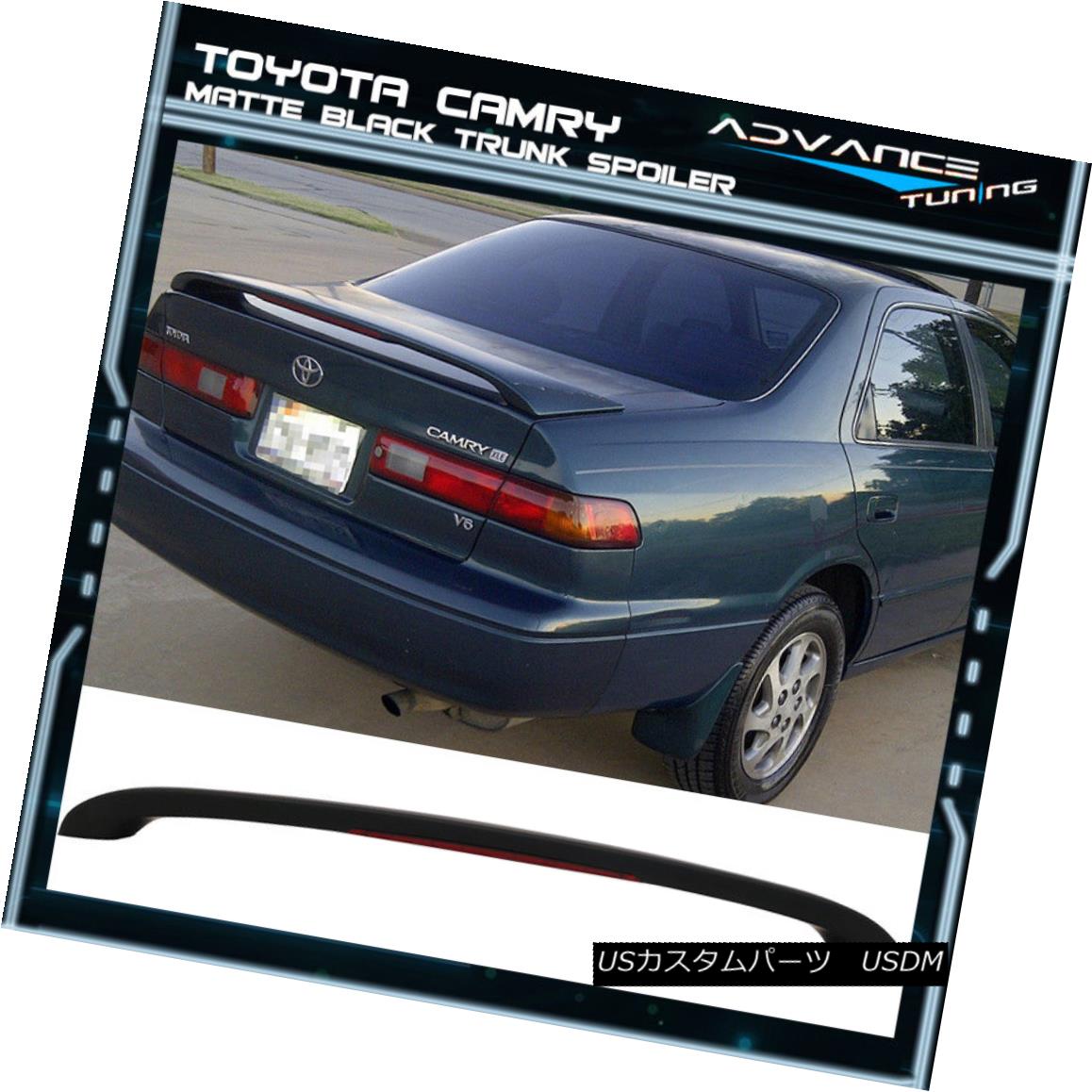 エアロパーツ Fits 97-01 Camry Flush Mount OE Factory Matte Black Trunk Spoiler LED Light フィット97-01カムリフラッシュマウントOE工場マットブラックトランクスポイラーLEDライト 【並行輸入品】|カスタムパーツ WORLD倉庫
