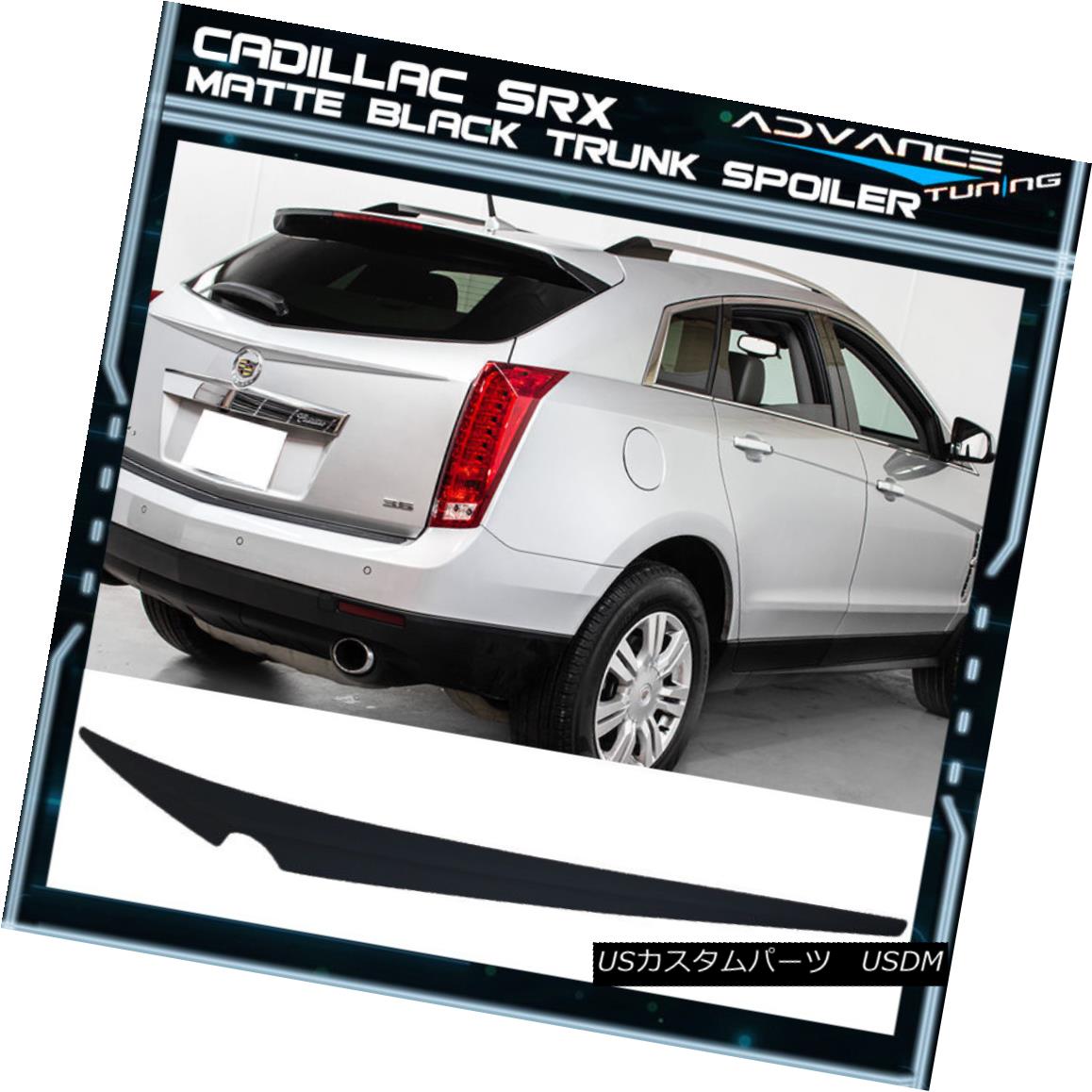 エアロ一部 Fits 10 16 Cadillac Srx Suv Rear Hatch Leftgate Trunk Spoiler Matte Black Wing 対応10 16キャデラックsrx Suv後背ハッチリフトゲートトランクスポイラーマットブラックウィング Vintageworksbikes Com