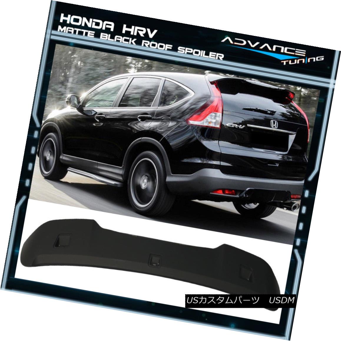 エアロパーツ Fits 12-16 Honda CRV CR-V 4th Gen OE Factory Style Matte Black ABS Roof Spoiler フィット12-16ホンダCRV第4世代OE工場スタイルマットブラックABSルーフスポイラー 【並行輸入品】