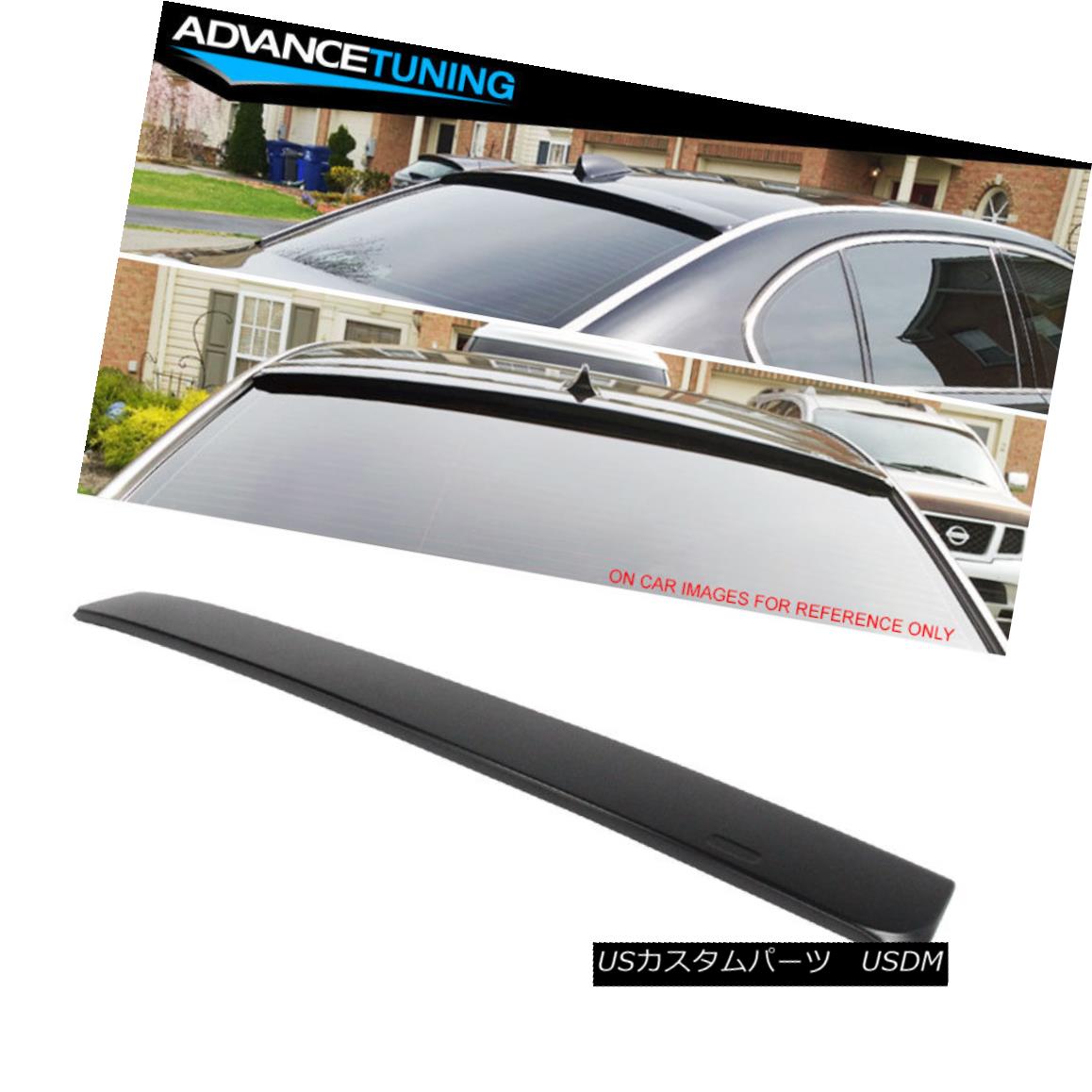 エアロパーツ 02-08 BMW E65 E66 7-Series Sedan Unpainted ABS Rear Roof Spoiler 02-08 BMW E65 E66 7シリーズセダン未塗装ABSリアルーフスポイラー 【並行輸入品】