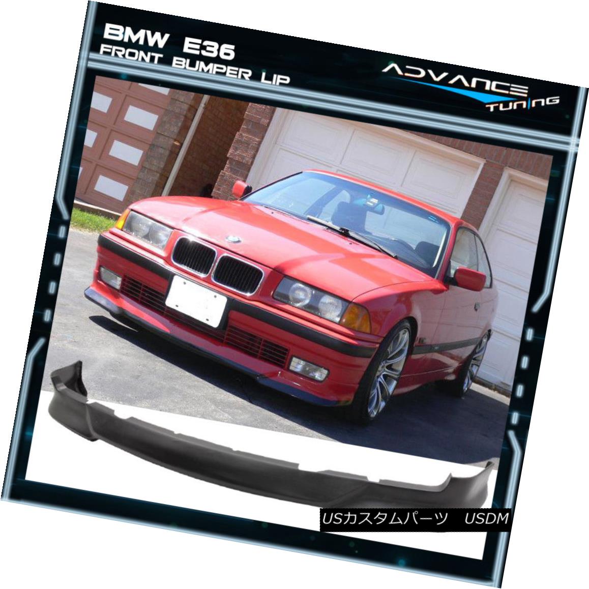 エアロパーツ For 92-98 BMW E36 3 Series M Tech Msport Style Front Bumper Lip Unpainted - PU 92-98 BMW E36 3シリーズMテックMsportスタイルフロントバンパーリップ未塗装 - PU 【並行輸入品】 107,146円