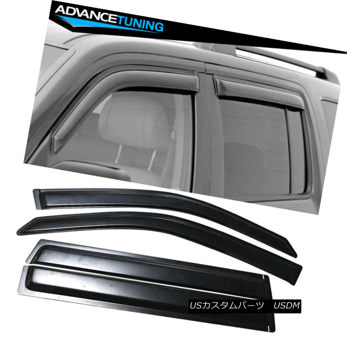 エアロパーツ Fits 03-08 Honda Pilot Acrylic Window Visors 4Pc フィット03-08ホンダパイロットアクリル窓バイザー4Pc 【並行輸入品】｜カスタムパーツ WORLD倉庫