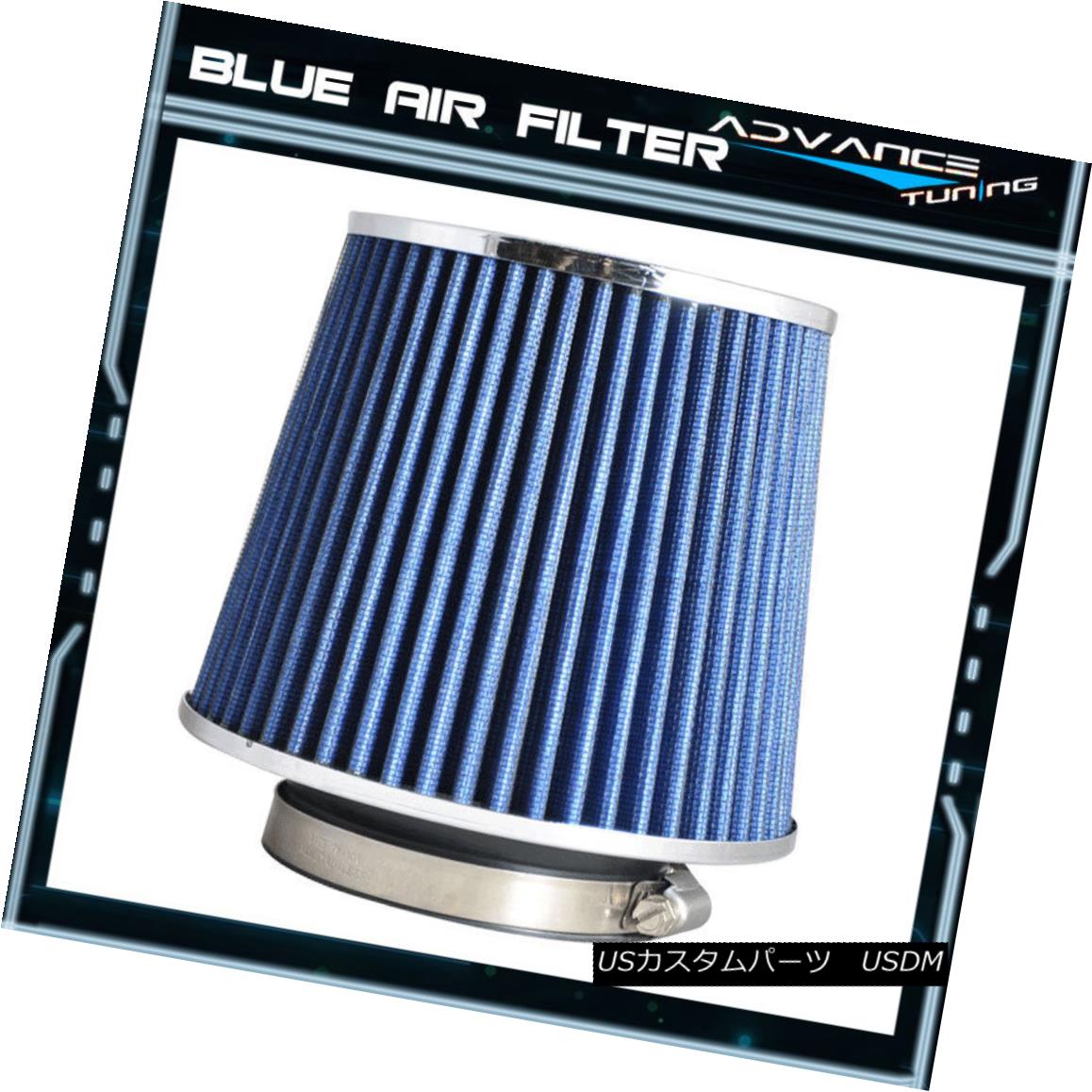 エアロパーツ Fit Celica Tacoma Highlander 3.5 Inch ID Blue Cold Air Inlet Filter KN Type フィットセリカタコマハイランダー3.5インチのブルー青い空気入口フィルタKNタイプ 【並行輸入品】｜カスタムパーツ WORLD倉庫