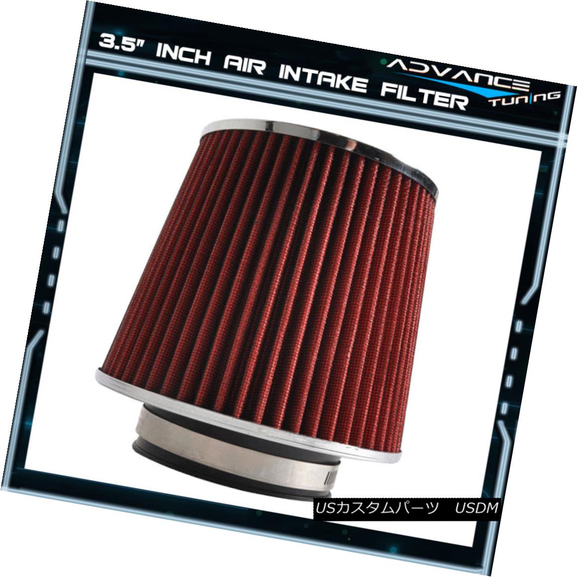 エアロパーツ Fit For Nissan Versa Rogue 350Z Frontier 3.5 Cold Air Inlet Filter KN Type Red 日産ヴァーサローグ350Zフロンティア3.5コールドエアーインレットフィルターKNタイプレッド 【並行輸入品】