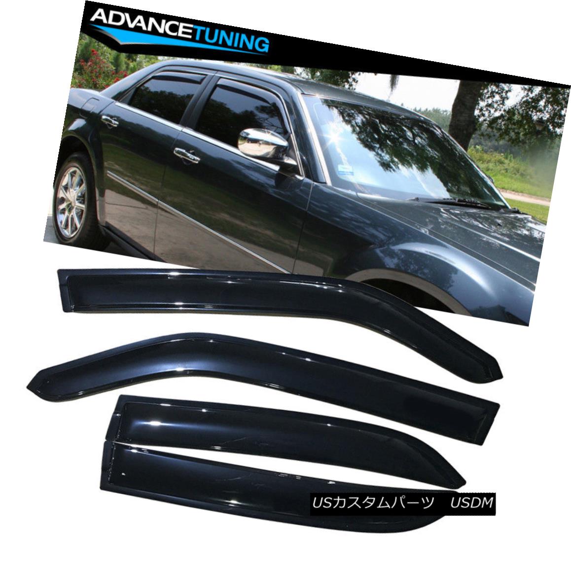 パーツ パーツ 車用品 バイク用品 4pc 車用品 Chrysler 外装 エアロパーツ Acrylic Window Magnum 店 Acrylic エアロパーツ 300 フィット05 10クライスラー300ダッジマグナムアクリル窓のバイザー4pc World倉庫 Fits その他 Dodge Visors 05 10 Magnum