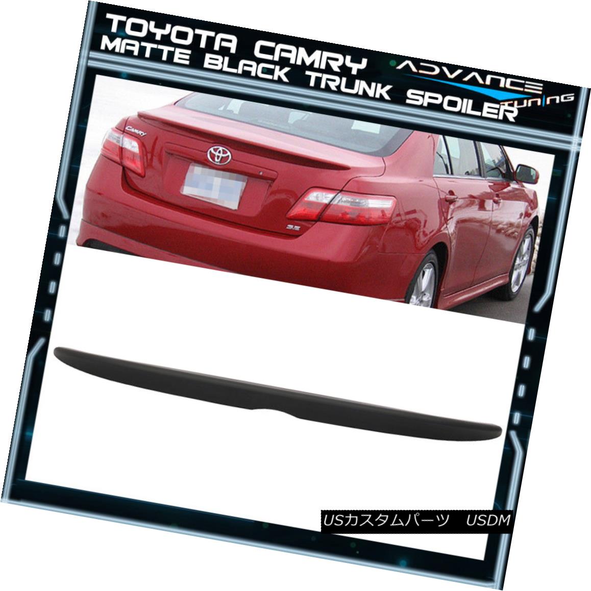 エアロパーツ Matte Black Fit 07-11 Toyota Camry XV40 4Dr Sedan OE Factory Style Trunk Spoiler マットブラックフィット07-11トヨタカムリXV40 4DrセダンOE工場スタイルトランクスポイラー 【並行輸入品】｜カスタムパーツ WORLD倉庫