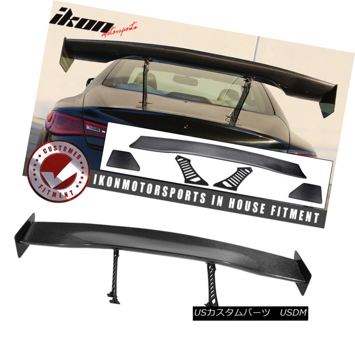 エアロセクション 56 In V3 Universal Adjustable Downforce GT Trunk Spoiler Wing - CF  56 V3ユニバーサルアジャスタブルダウンフォースGTトランク スポイラー ウイング - CF - pghintheround.com