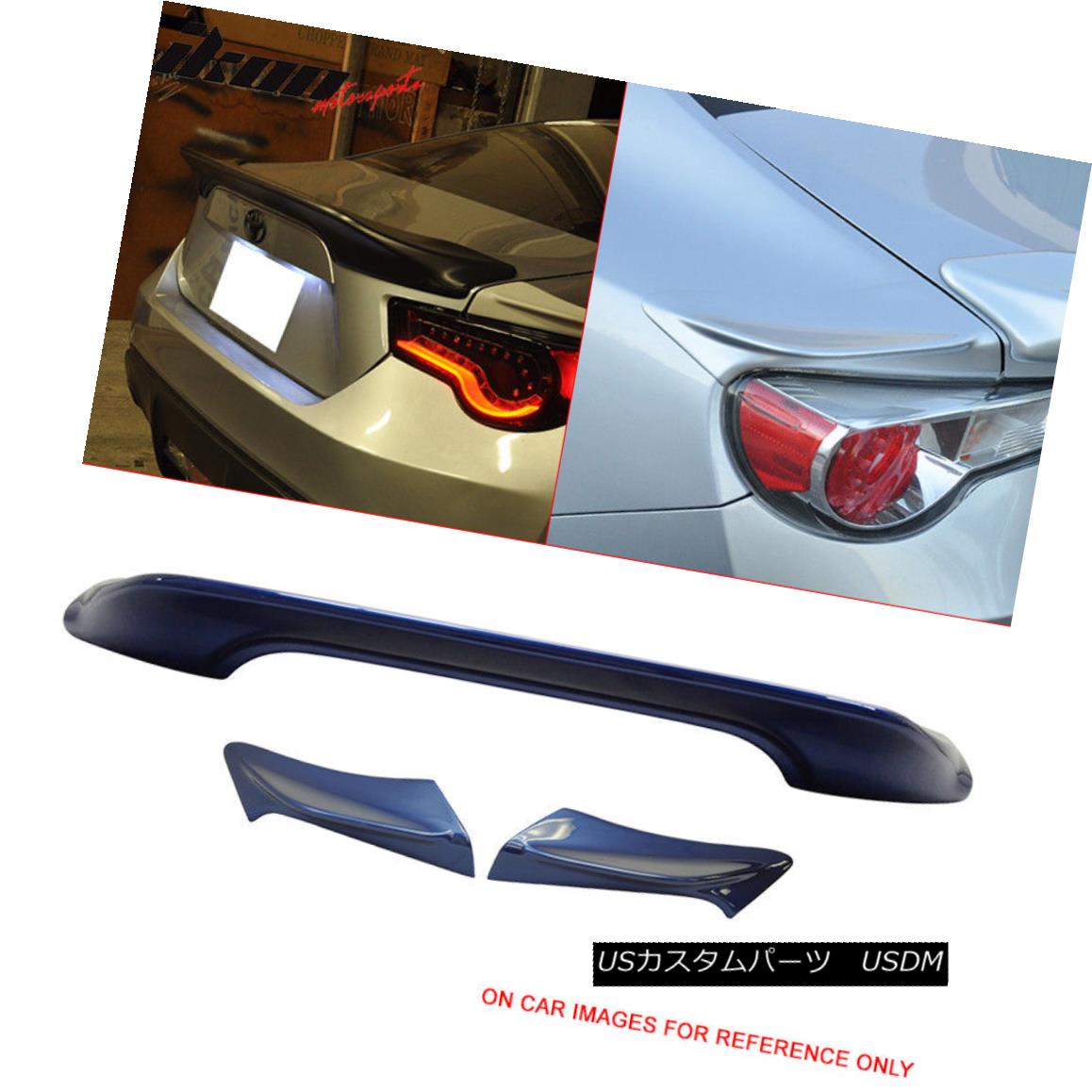 エアロ部署 Fits 13 17 Frs Painted E8h Ultramarine Metallic Trd Trunk Spoiler Side Wing 一致13 17 Frs絵どる E8hウルトラマリンメタリックtrdトランクスポイラー Amp サイドウィング Pghintheround Com