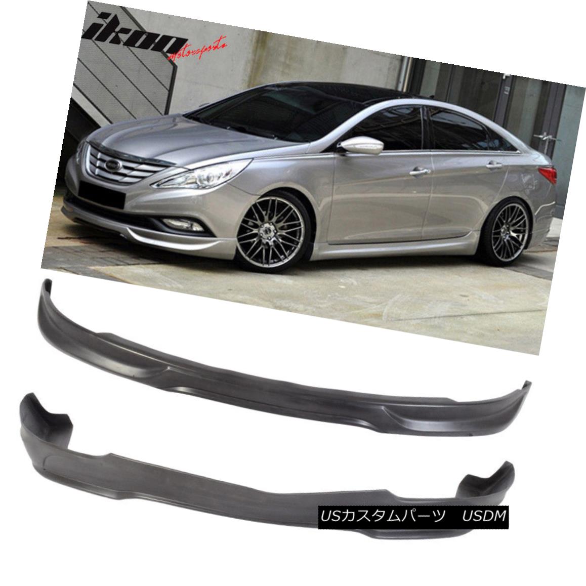 エアロパーツ Fit For 11 14 Hyundai Sonata Ix Style Front Rear Bumper Lip Pu 11 14現代ソナタixスタイルフロント リアバンパーリップ用フィット Pu Linumconsult Co Uk
