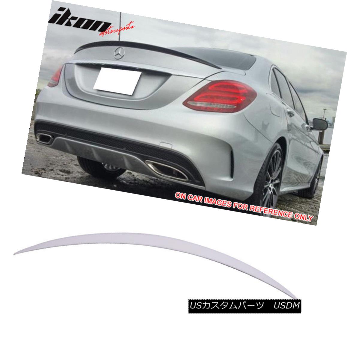 エアロパーツ Fits 15 18 Benz W5 C Class Sedan Amg Trunk Spoiler Painted 149 Polar White フィット15 18ベンツw5 Cクラスセダンamgトランク スポイラー 149極白 Voli Me