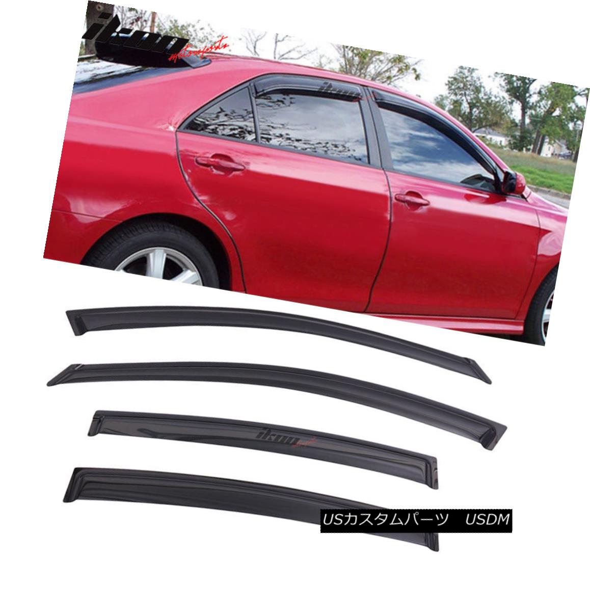エアロパーツ Fits 04 08 Nissan Maxima Acrylic Window Visors 4pc Set フィット04 08日産マキシマアクリル窓バイザー4個セット Painfreepainrelief Com