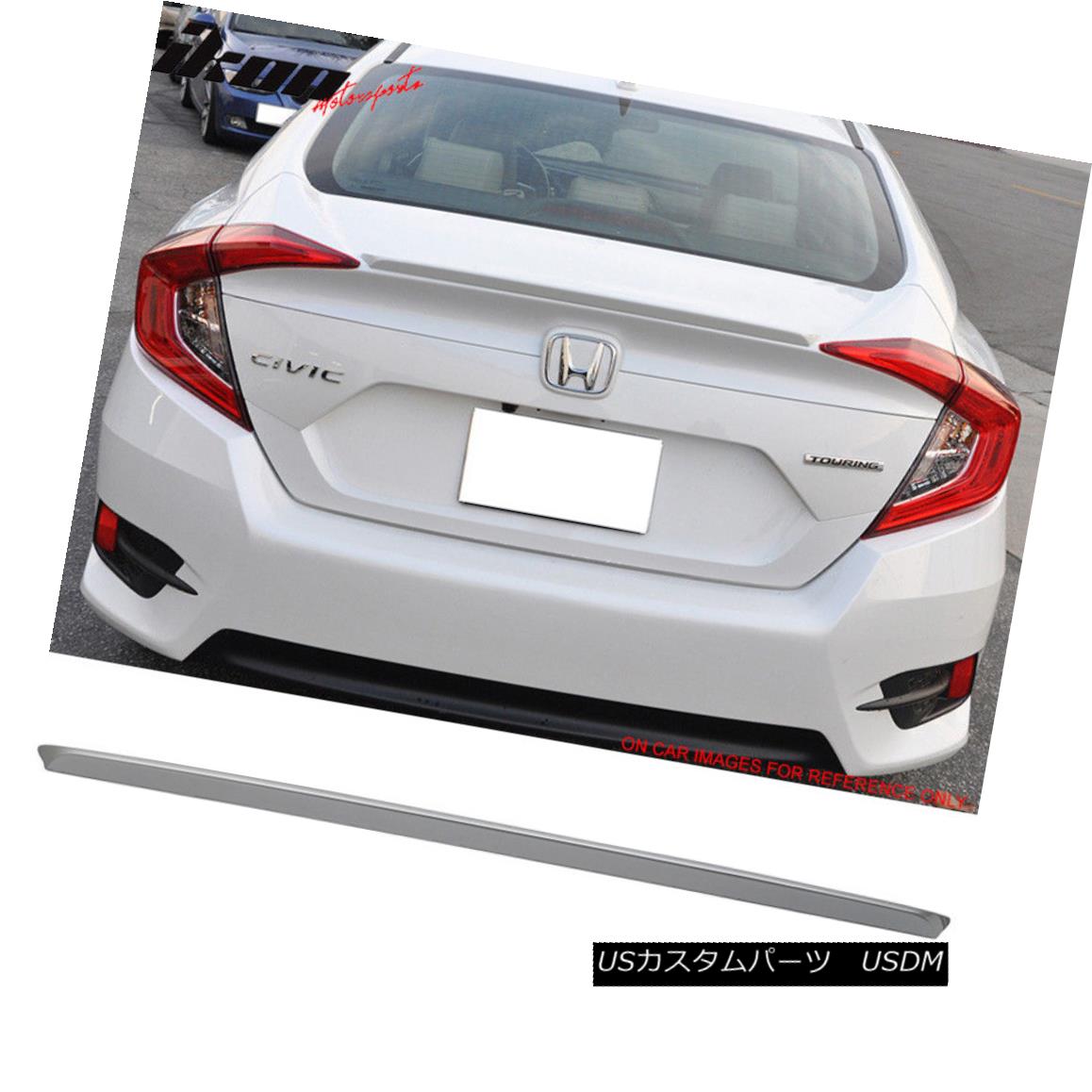 Honda Sedan エアロパーツ Civic パーツ Painted Nh0m 車用品 Silver 16 18 Trunk Spoiler Oe Lunar Silver 車用品 Metallic 16 18ホンダシビックセダンoeトランクスポイラー塗装 Nh0mルナシルバーメタリック World倉庫 店車用品 バイク用品 パーツ 外装