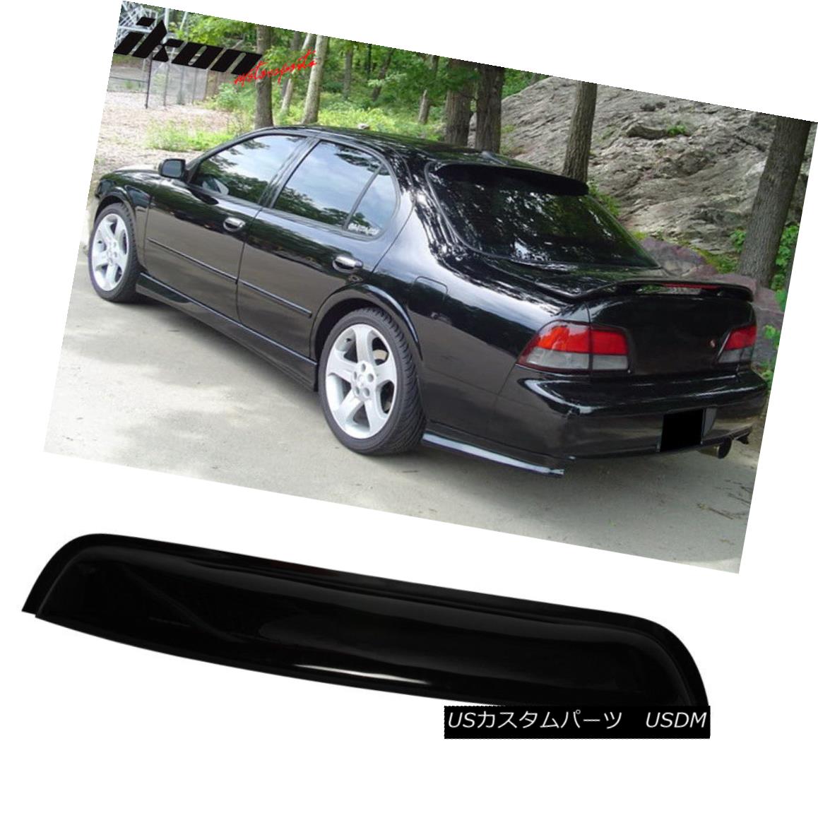エアロ部署 Fit For 95 99 Maxima A32 Sedan 4dr Rear Roof Window Visor Spoiler Vent Shade マッチ95 99 Maxima A32セダン4dr真成ーフウィンドウバイザースポイラーベントシェード Thebiggreenfest Com