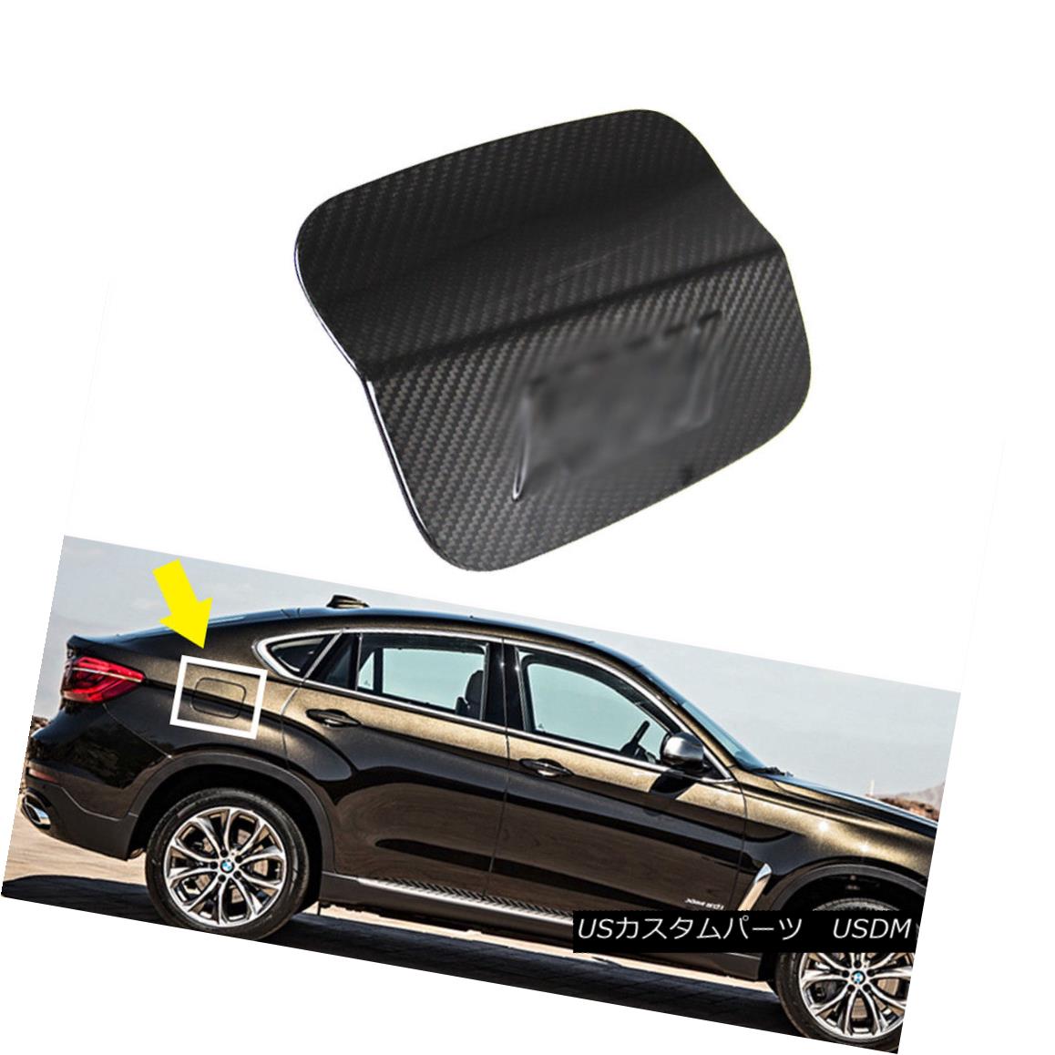 エアロパーツ Dry Carbon BMW X6 F16 F86 Hatchback SUV OutSide Oil Cap Cover Trim 17 18 ドライカーボンBMW X6 F16 F86ハッチバックSUVアウトサイドオイルキャップカバートリム17 18 【並行輸入品】