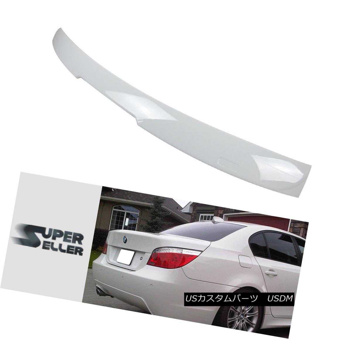 エアロパーツ 04-10 BMW 5-Series E60 Paint #300 Sedan A Type Rear Roof Spoiler M5 535i xDrive 04-10 BMW 5シリーズE60ペイント＃300セダンAタイプリアルーフスポイラーM5 535i xDrive 【並行輸入品】