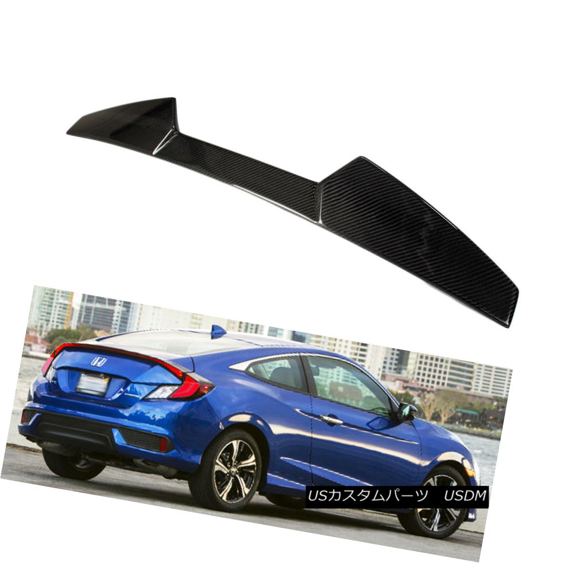 エアロパーツ Carbon V Type 2018 For Honda Civic 10th Window Roof Spoiler 2DR Coupe カーボンVタイプ2018ホンダシビック10thウインドルーフスポイラー2DRクーペ用 【並行輸入品】
