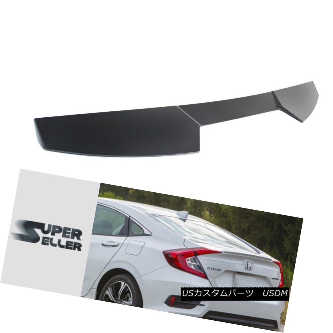 エアロパーツ LX DX EX L T For Honda Civic 10th Sedan V Rear Roof Spoiler Unpainted ABS 2018 LX DX EX L Tホンダシビック10thセダンVリアルーフスポイラー未塗装ABS 2018 【並行輸入品】