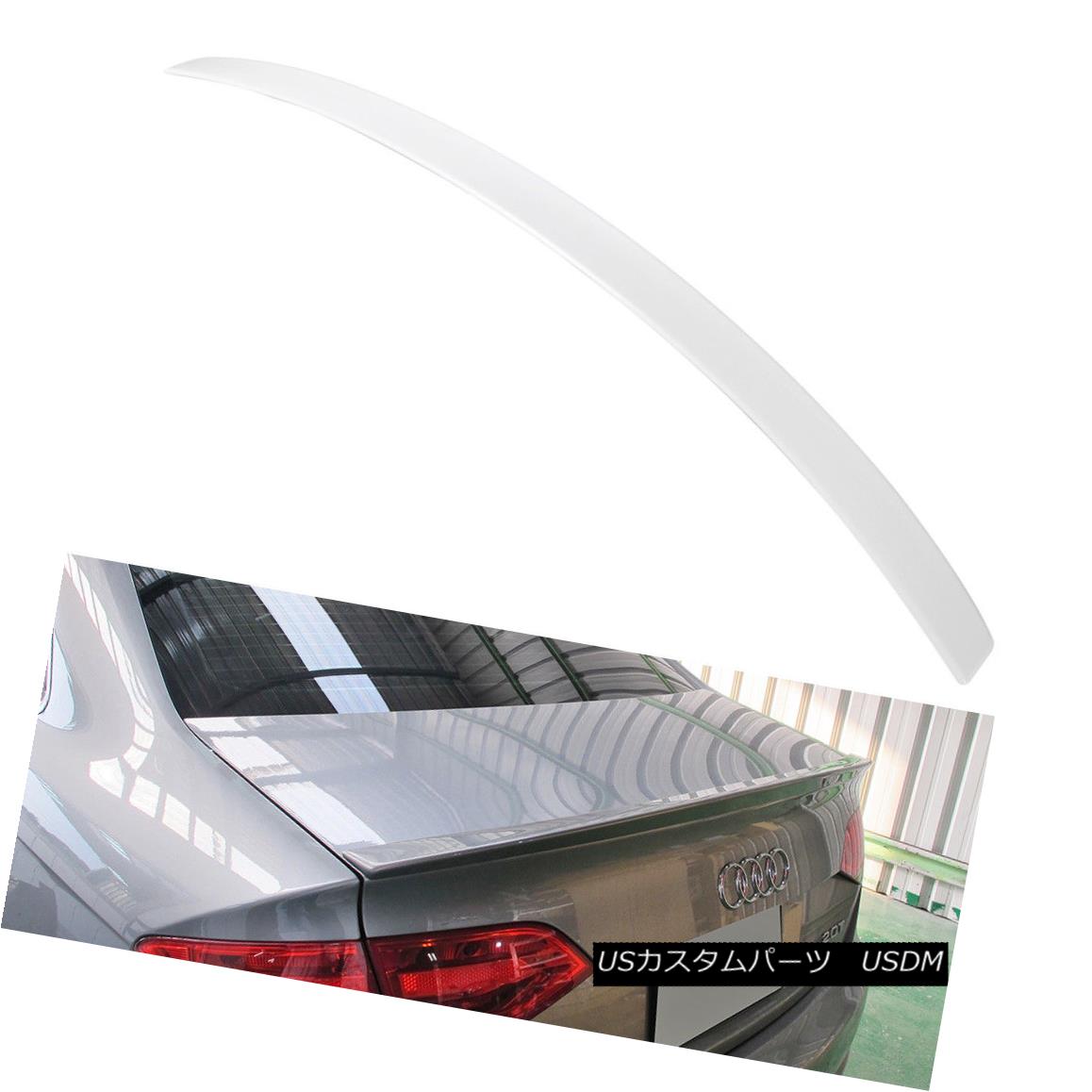 エアロパーツ PAINTED WHITE #LY9C AUDI A4 B8 RS TYPE REAR BOOT TRUNK SPOILER 09-12 塗装された白#LY9C AUDI A4 B8 RSタイプ後部ブーツトーンスポイラー09-12 【並行輸入品】