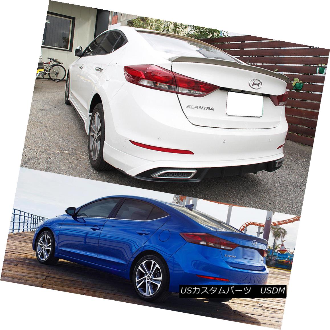 エアロパーツ Unpaint 2018 For Hyundai Elantra AD Avante LE GLS Sedan OE Type Trunk Spoiler Hyundai Elantra AD Avante LE GLSセダンOEタイプトランク・スポイラー 【並行輸入品】