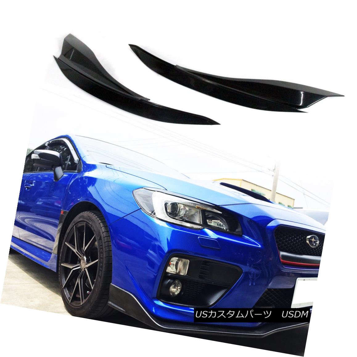 エアロパーツ Painted Color for Subaru WRX STI 4th 4DR Front Eyelids Eyebrow 2018 Cover スバルWRX STI用塗装色4th 4DRフロントアイローズアイブロー2018カバー 【並行輸入品】