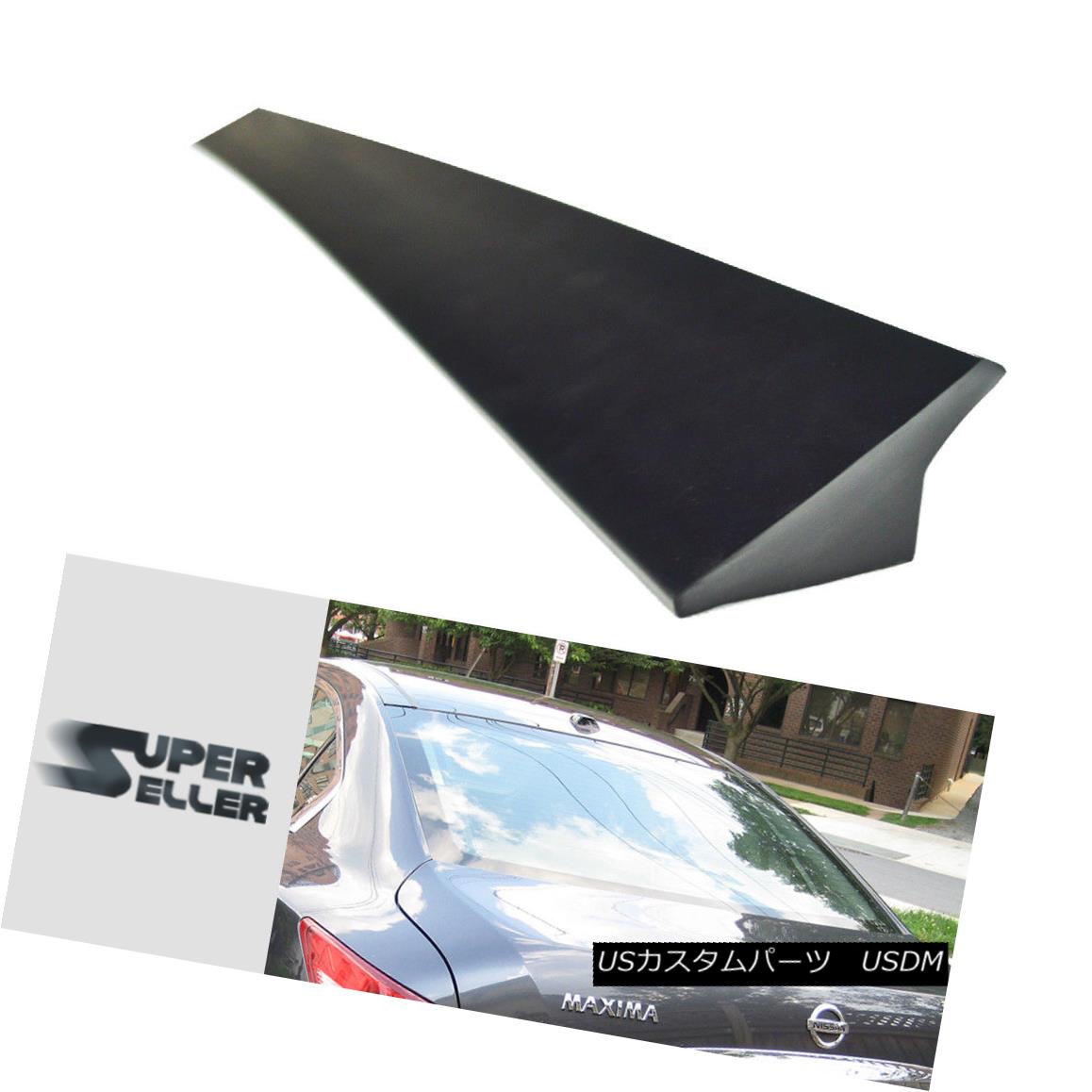 エアロパーツ Sedan Unpainted PUF Maxima A35 For NISSAN V-Style Window Roof Lip Spoiler 09-13 セダン未塗装PUFマキシマA35日産V型ウィンドウルーフリップスポイラー09-13 【並行輸入品】