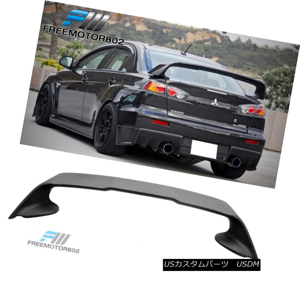 エアロパーツ For 08-15 Mitsubishi Lancer Evolution EVO 10 Rear Trunk Spoiler Wing ABS 08-15三菱ランサーエボリューションEVO 10リアトランクスポイラーウィングABS 【並行輸入品】