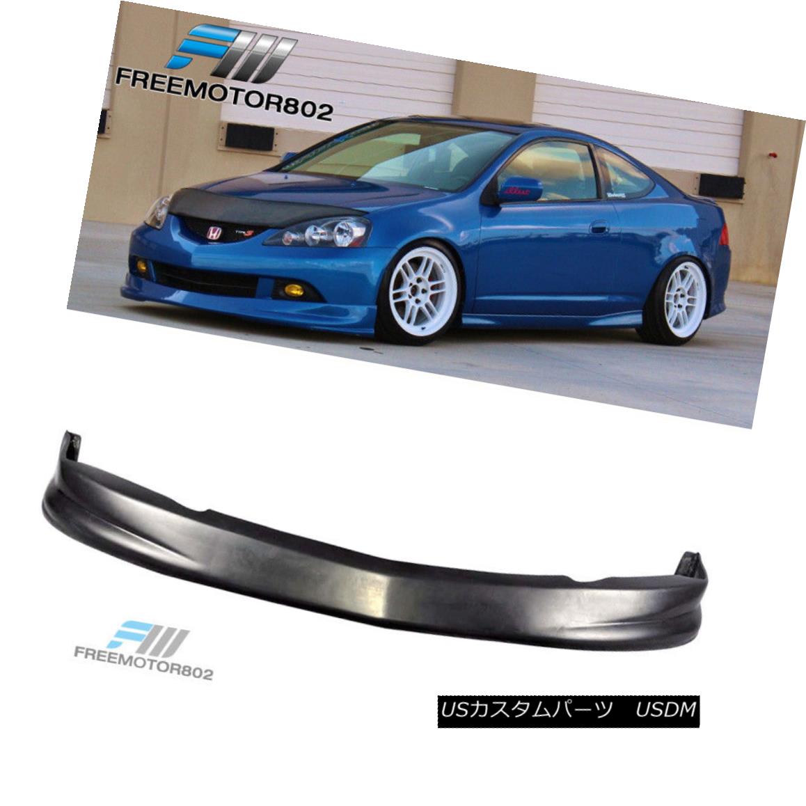 エアロパーツ For 05-06 Acura RSX Coupe DC5 P1 Style Front Bumper Lip Spoiler Bodykit PU 05-06アキュラRSXクーペDC5 P1スタイルフロントバンパーリップスポイラーボディキットPU 【並行輸入品】