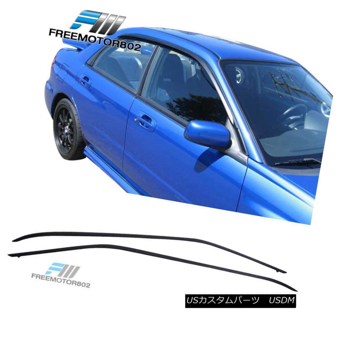 エアロパーツ Fits 02-07 Subaru Impreza WRX STI Slim Style Acrylic Window Visors 2Pc Set フィット02-07スバルインプレッサWRX STIスリムスタイルのアクリル窓バイザー2PCセット 【並行輸入品】