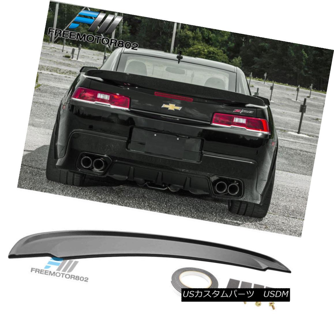 エアロパーツ Fits 14-15 Chevrolet Camaro Flush Mount OE STYLE Trunk Spoiler Wing Unpainted フィット14-15シボレーカマロフラッシュマウントOE STYLEトランクスポイラーウイング未塗装 【並行輸入品】