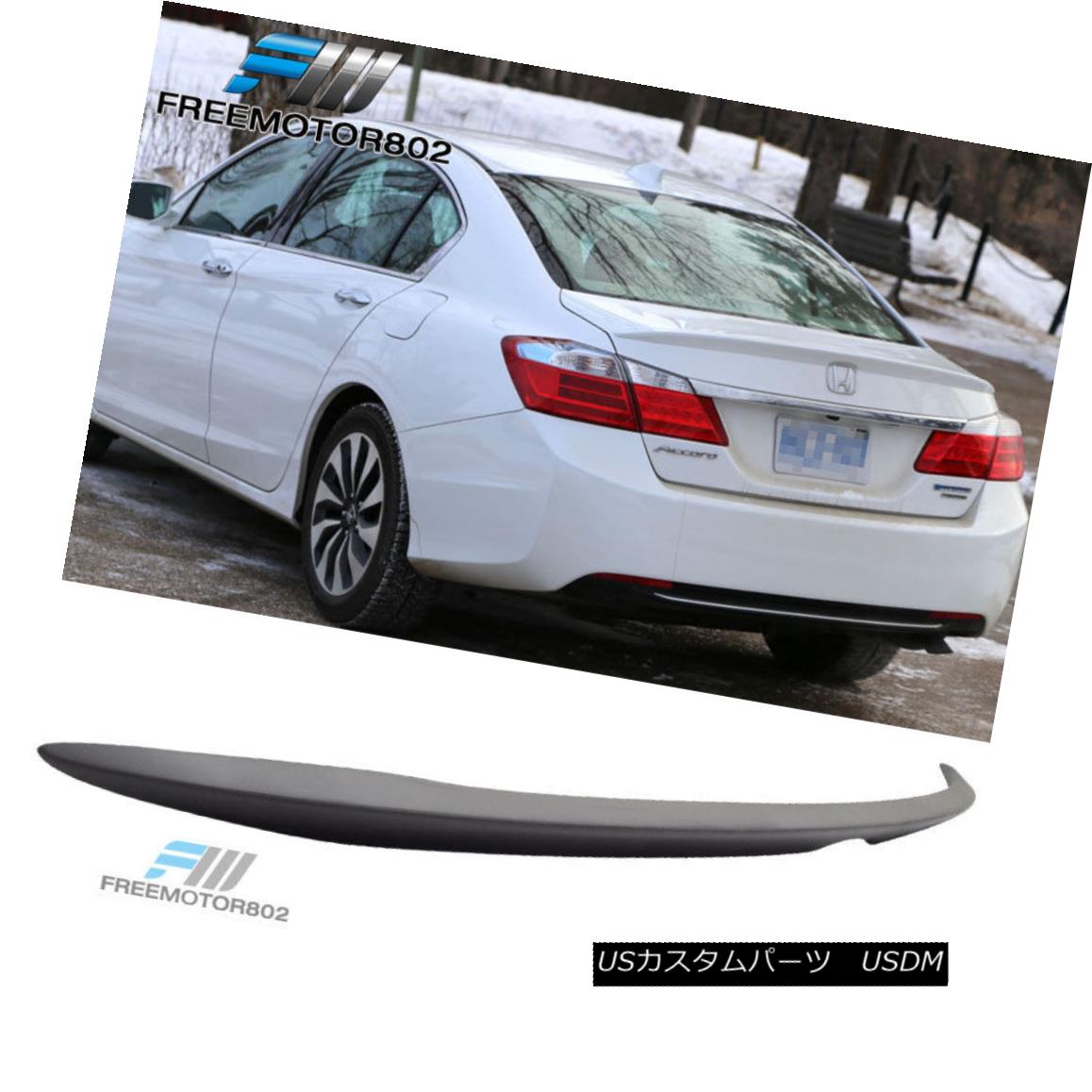 エアロパーツ On Sale! Fit 13-15 Honda Accord 4DR ABS Unpainted Trunk Spoiler Wing OE Style 発売中！ フィット13-15ホンダアコード4DR ABS無塗装トランク・スポイラーウイングOEスタイル 【並行輸入品】