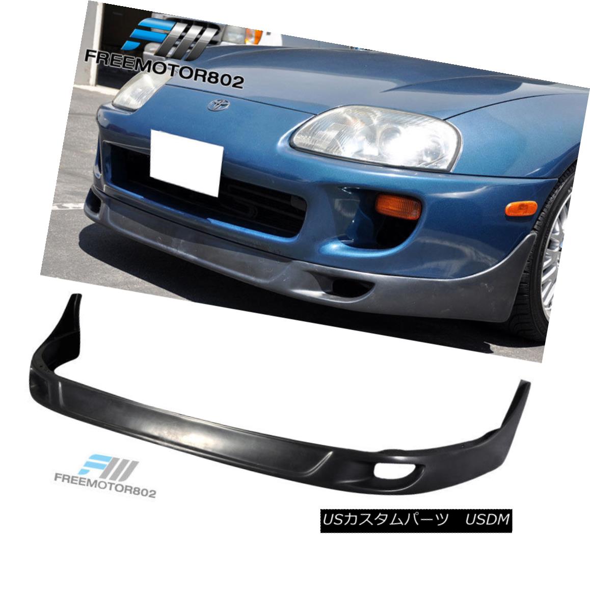 エアロパーツ Fits 93-98 Toyota Supra Front Bumper Lip Spoiler Body Kit JDM TRD Style フィット93-98トヨタスープラフロントバンパーリップスポイラーボディキットJDM TRDスタイル 【並行輸入品】