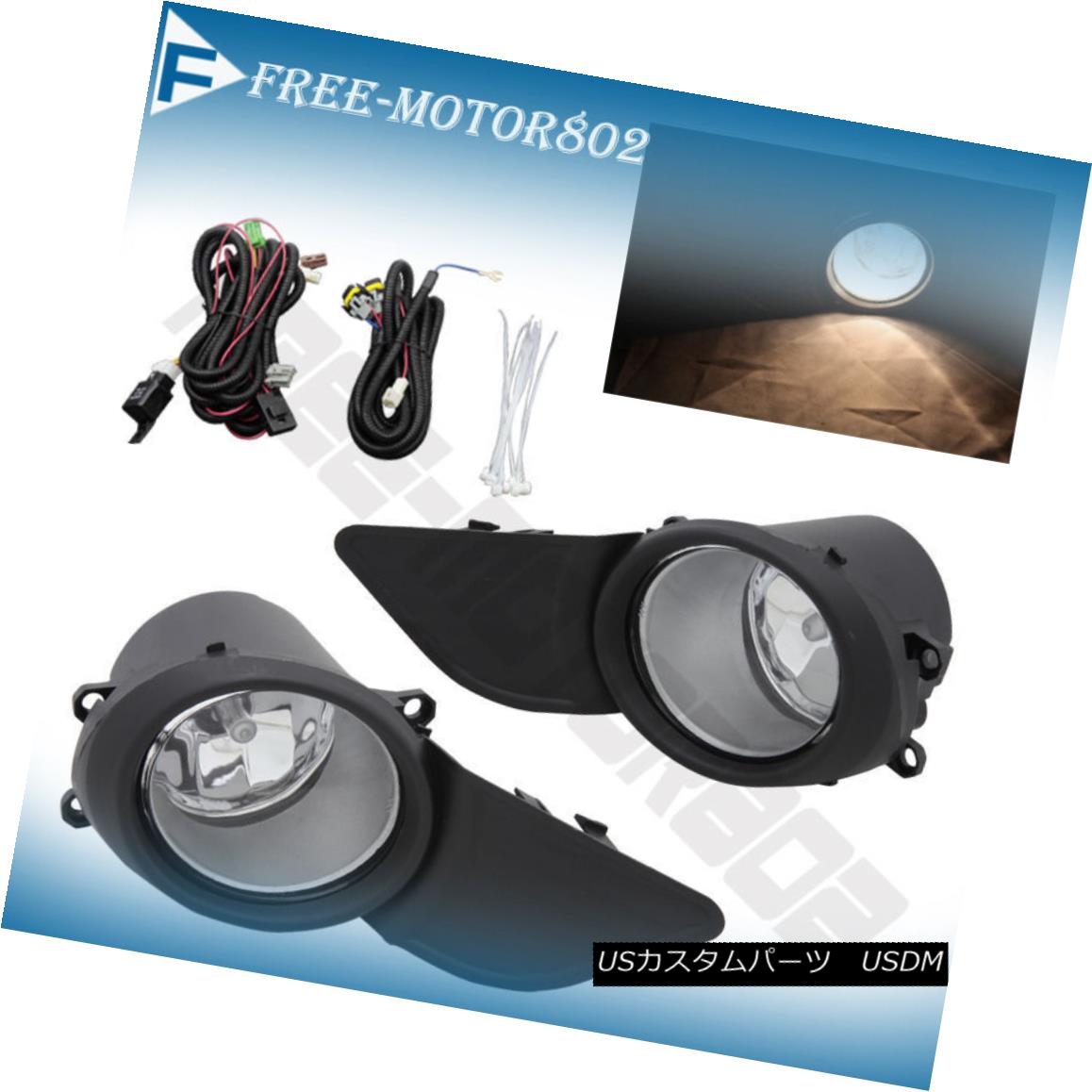 エアロパーツ For 11-17 Toyota Sienna 5DR OE Style Clear Fog Bumper Lights Lamps +Switch 11-17 Toyota Sienna 5DR OEスタイルクリアフォグバンパーライトランプ+スイッチ 【並行輸入品】