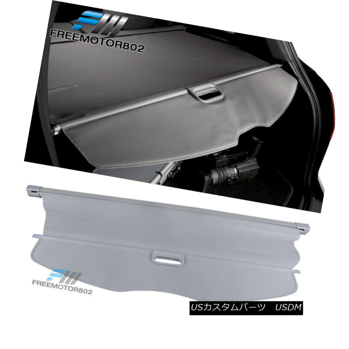 エアロパーツ Fits 07-13 Acura MDX Retractable Rear Cargo Security Trunk Cover Grey OE Style フィット07-13アキュラMDXリトラクタブルリアカーゴセキュリティトランクカバーグレーOEスタイル 【並行輸入品】