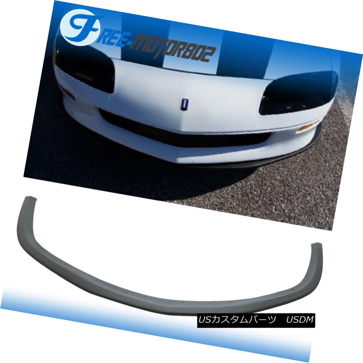 エアロパーツ Fit 98-02 Chevy Camaro PolyUrethane Front Bumper Lip Spoiler Splitter Aero Style フィット98-02シボレーカマロポリウレタンフロントバンパーリップスポイラースプリッターエアロスタイル 【並行輸入品】