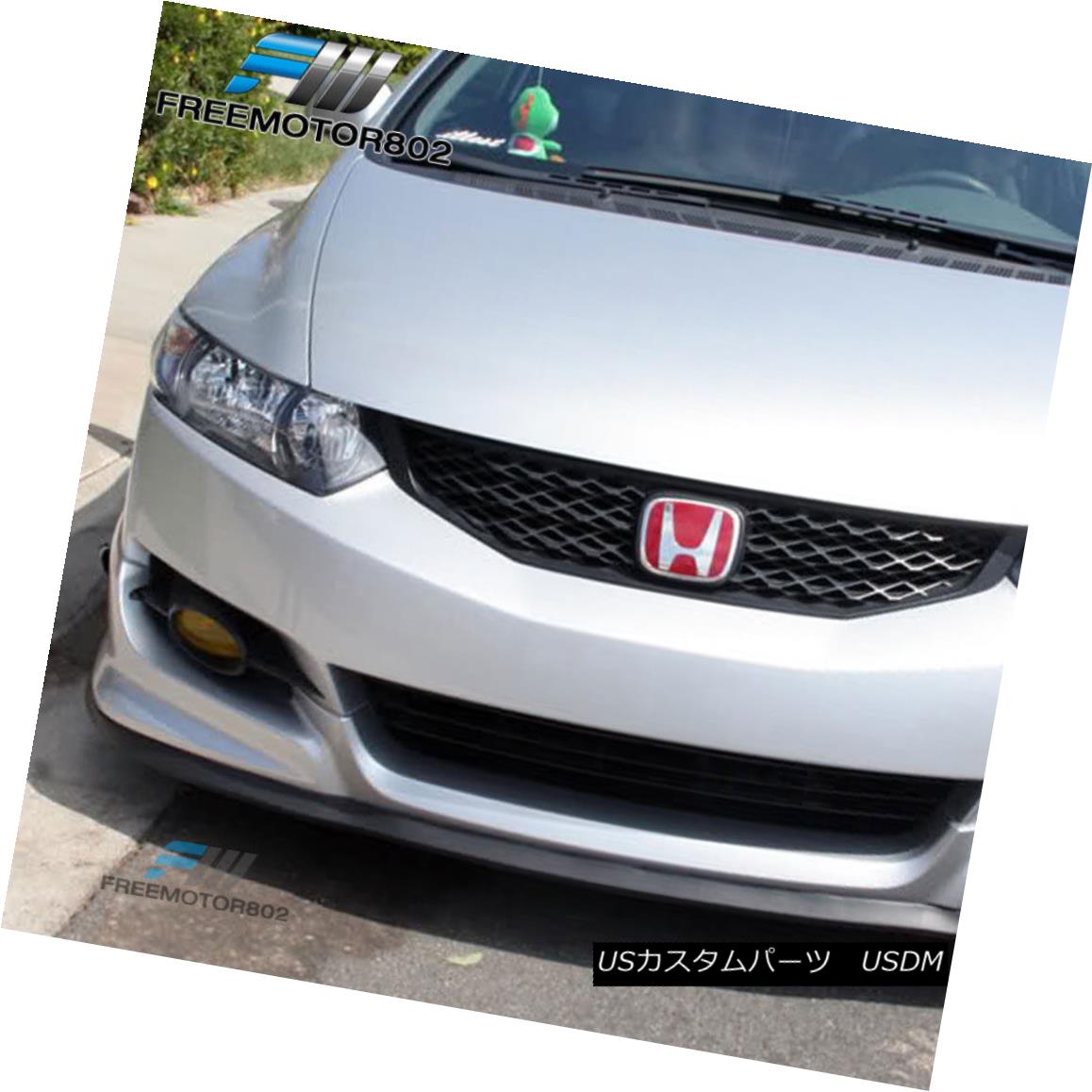 エアロパーツ EF EG EK FRONT BUMPER LIP KIT SPLITTER BODY SPOILER VALENCE CHIN FOR MOST CARS EF EG EKフロントバンパーリップキットスプリッターボディースポーサーバレンセスチャーン 【並行輸入品】