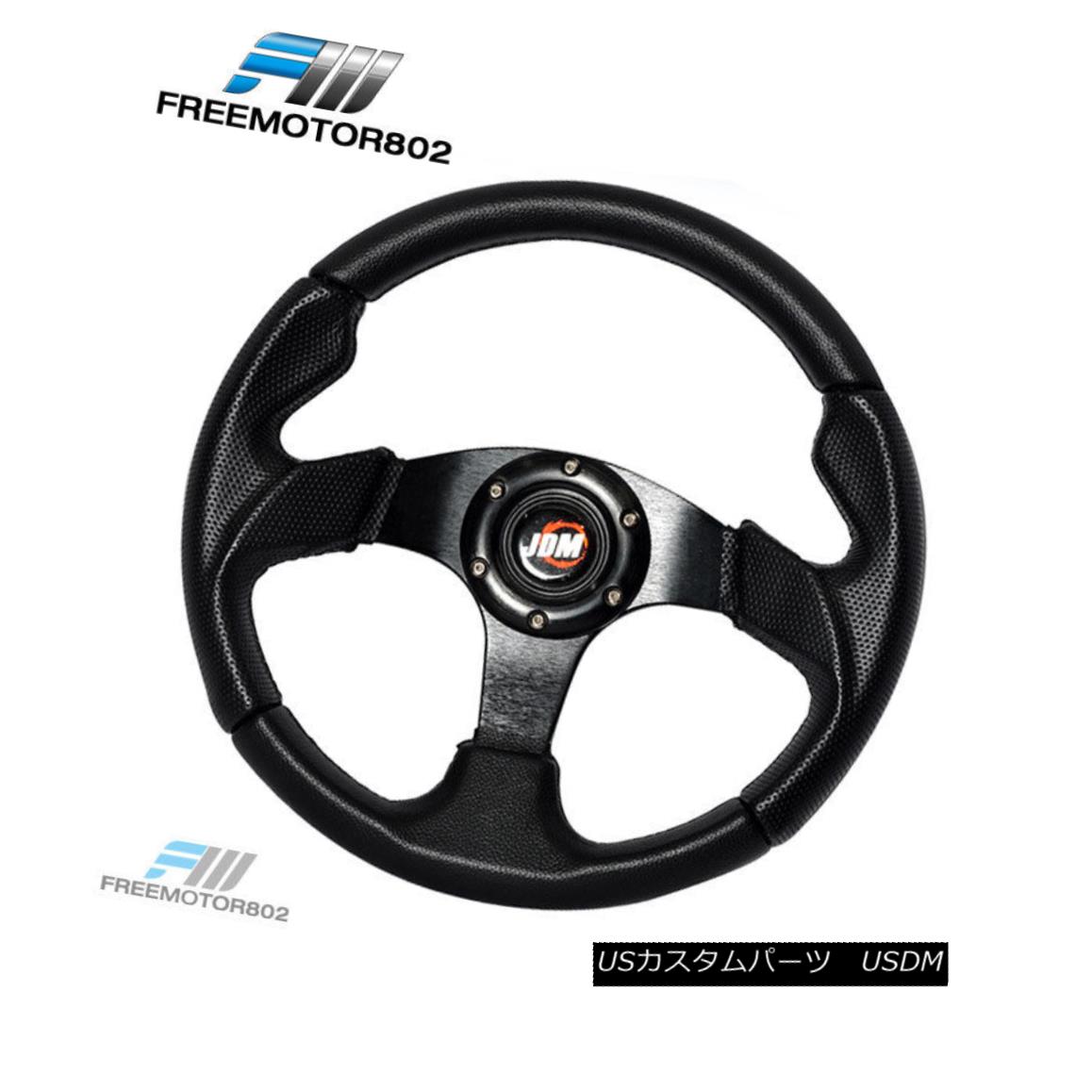 エアロパーツ Universal 320MM PVC Leather 6-Hole JDM Logo Steering Wheel With Horn Button ユニバーサル320MM PVCレザー6穴JDMロゴハンドルホーンボタン付き 【並行輸入品】 58,806円